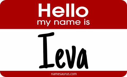 Hello my name is Ieva png download