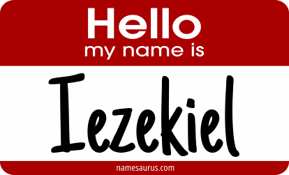 Hello my name is Iezekiel png download