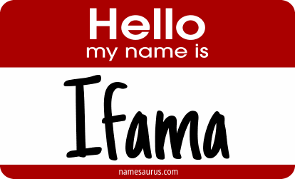 Hello my name is Ifama png download
