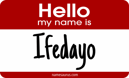 Hello my name is Ifedayo png download