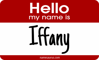 Hello my name is Iffany png download