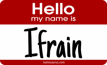 Hello my name is Ifrain png download