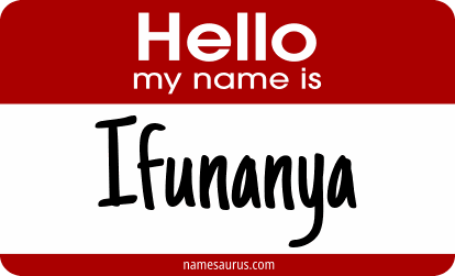 Hello my name is Ifunanya png download