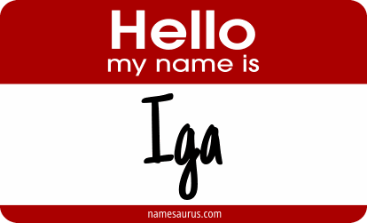 Hello my name is Iga png download