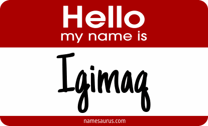 Hello my name is Igimaq png download
