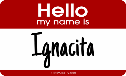 Hello my name is Ignacita png download