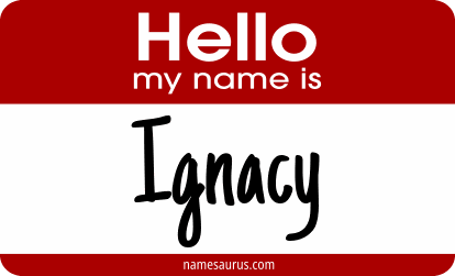 Hello my name is Ignacy png download