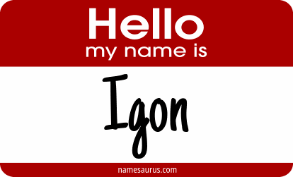 Hello my name is Igon png download
