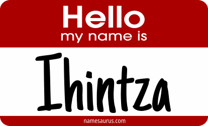 Hello my name is Ihintza png download
