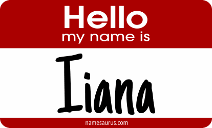 Hello my name is Iiana png download