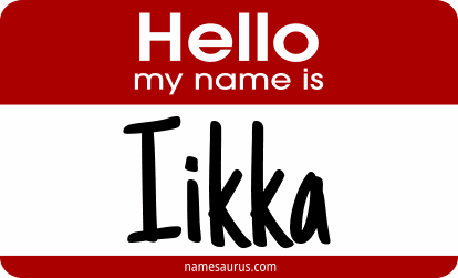 Hello my name is Iikka png download