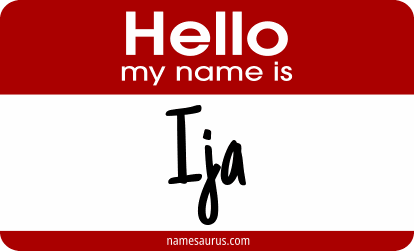 Hello my name is Ija png download