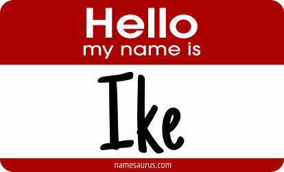 Hello my name is Ike png download