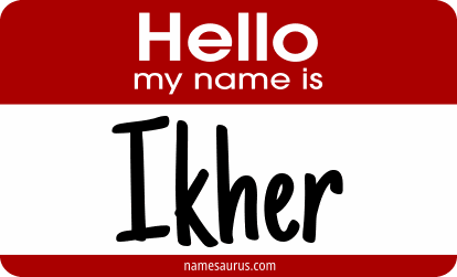 Hello my name is Ikher png download