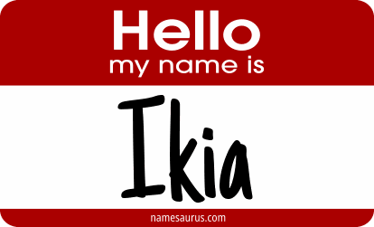 Hello my name is Ikia png download