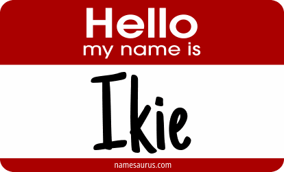Hello my name is Ikie png download