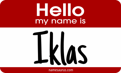 Hello my name is Iklas png download