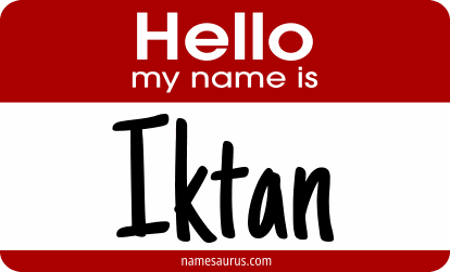 Hello my name is Iktan png download