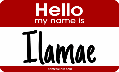 Hello my name is Ilamae png download