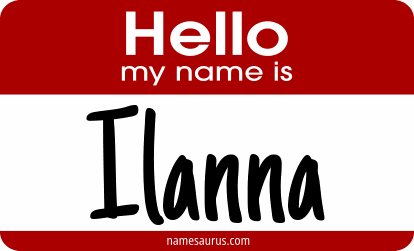 Hello my name is Ilanna png download