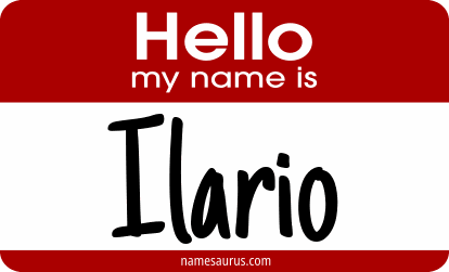 Hello my name is Ilario png download
