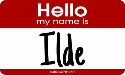 Hello my name is Ilde png download