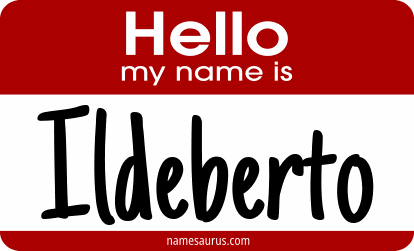 Hello my name is Ildeberto png download