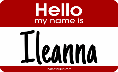 Hello my name is Ileanna png download