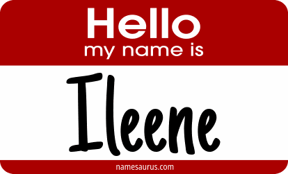 Hello my name is Ileene png download