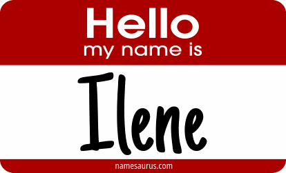 Hello my name is Ilene png download