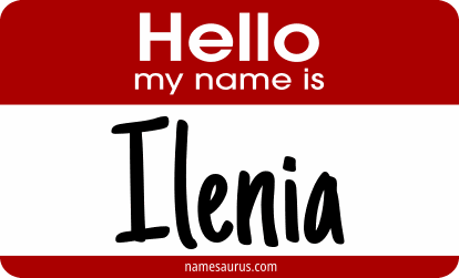 Hello my name is Ilenia png download
