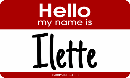 Hello my name is Ilette png download