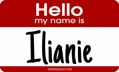Hello my name is Ilianie png download