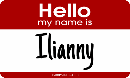 Hello my name is Ilianny png download
