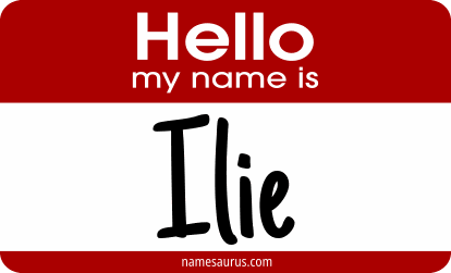 Hello my name is Ilie png download