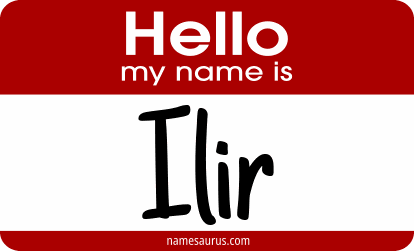 Hello my name is Ilir png download