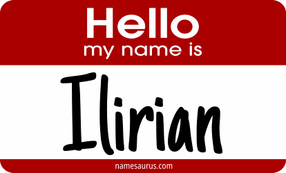 Hello my name is Ilirian png download