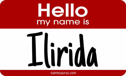 Hello my name is Ilirida png download