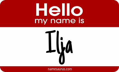 Hello my name is Ilja png download