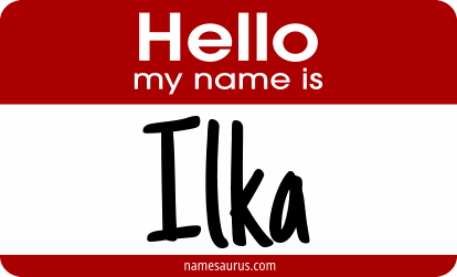 Hello my name is Ilka png download