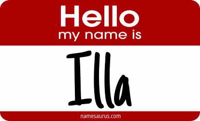 Hello my name is Illa png download