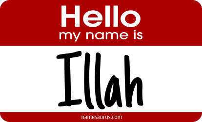 Hello my name is Illah png download