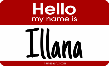 Hello my name is Illana png download