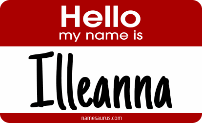 Hello my name is Illeanna png download