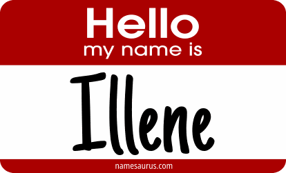 Hello my name is Illene png download