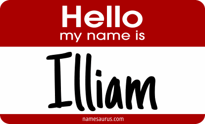 Hello my name is Illiam png download