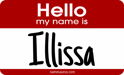 Hello my name is Illissa png download