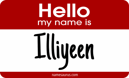 Hello my name is Illiyeen png download
