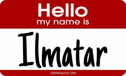 Hello my name is Ilmatar png download