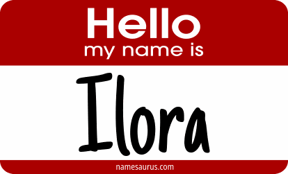 Hello my name is Ilora png download